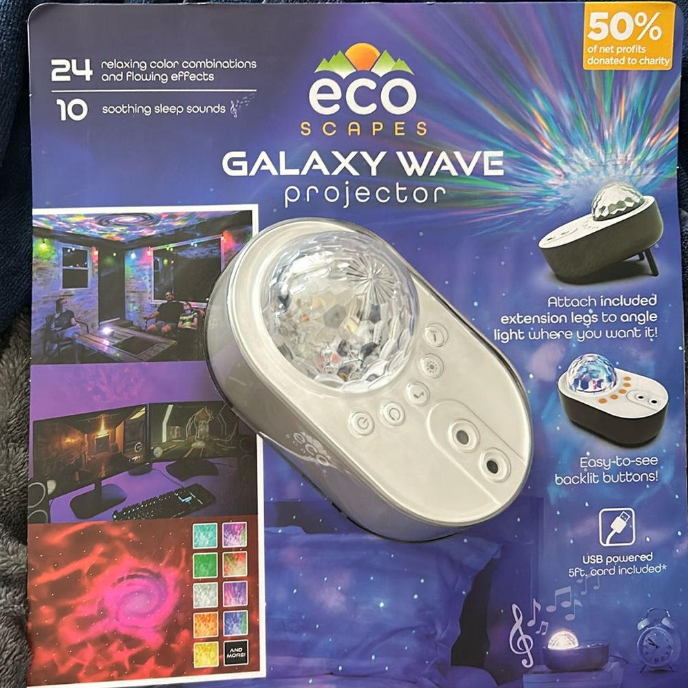 Ecoscapes galaxy wave projector/sound machine